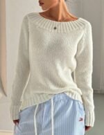 stylish off shoulder sweater
