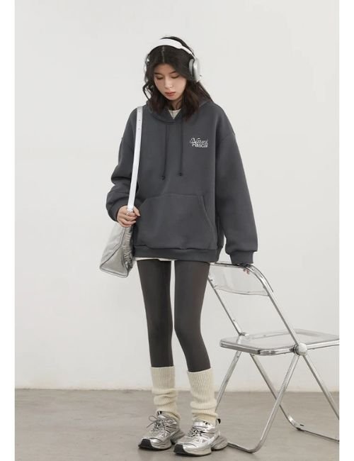 Women's Loose Printed Hoodie soft printed hoodie for women