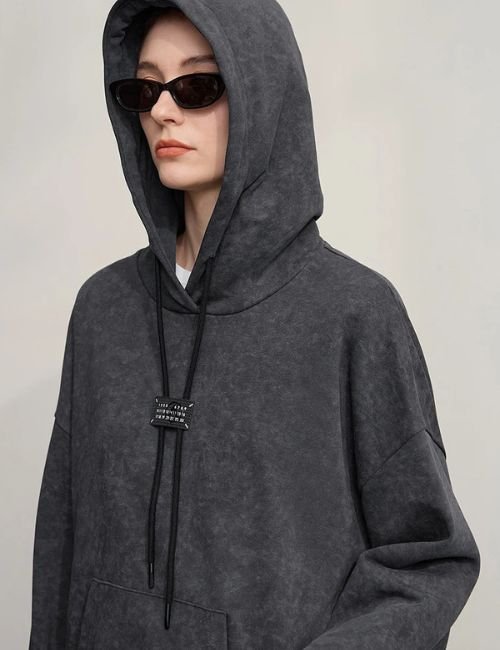 Cotton Knitted Sweatshirt Hoodie For Women cotton knitted pullover hoodie