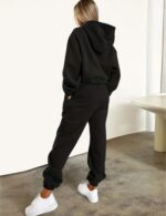 casual athletic hoodie outfit for women