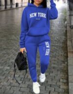 navy blue athletic hoodie for women