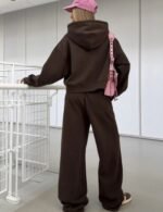 women’s brown sports hoodie