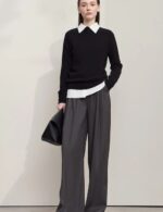 long sleeve mock neck sweater