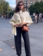 casual sleeveless poncho