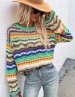 crochet knitted sweater