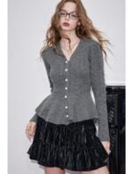 cozy women's peplum sweater