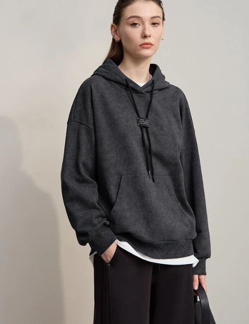 Cotton Knitted Sweatshirt Hoodie For Women women's knitted hoodie