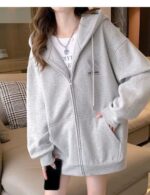 casual zip up hoodie for daily wear