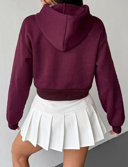 Comfy Women’s Pullover Fitted Hoodie trendy lace up hoodie for women