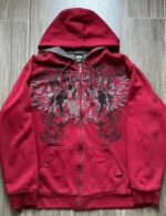 Oversized Y2K Gothic hoodie