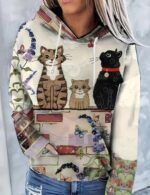 Soft Fabric 3D Print Hoodie For Women