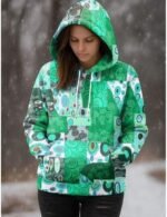 Stylish vintage graphic print hoodie