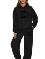 stylish letter print athletic hoodie