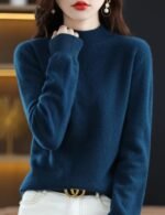 long sleeve mock neck sweater