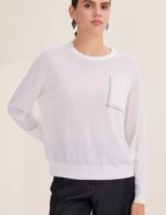 casual oversized crewneck sweater