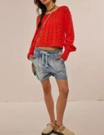 casual solid color sweater