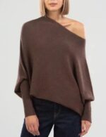 draped knit sweater