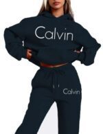 navy blue women’s pullover athletic hoodie