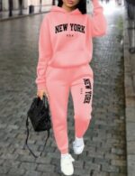 pink athletic hoodie for women