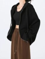 black sports coat hoodie