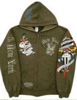 Trendy women’s Gothic zip up hoodie