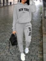 gray athletic hoodie for women