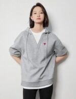embroidered pullover hoodie for women