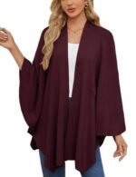 open front poncho sweater