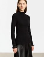 mock neck pullover sweater