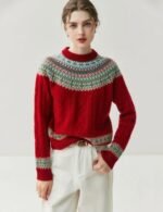 long sleeve mock neck sweater