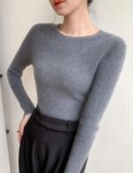 slim fit crewneck sweater