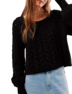 long sleeve knitted sweater