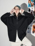 casual women grey hoodie