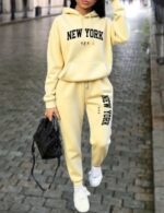 beige athletic hoodie for women