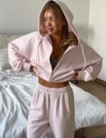 women's pink sports hoodie