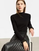 stylish mock neck sweater