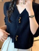 v neck cardigan sweater
