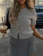 long sleeve knitted sweater