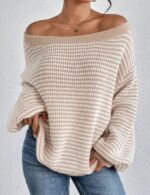 Women’s fall off shoulder sweater