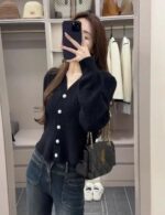 Soft Knit Peplum Cardigan Sweater