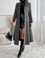 Winter Cashmere Long Coat Women Loose