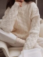 casual knitted sweater for women
