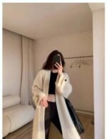 khaki cardigan sweater for women