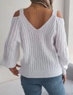 soft v neck knitted jumper