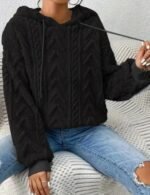 long sleeve winter hoodie for women