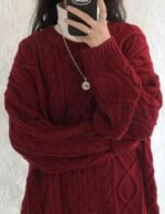 wool knitted sweater for women