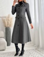 women’s long coat winter street style
