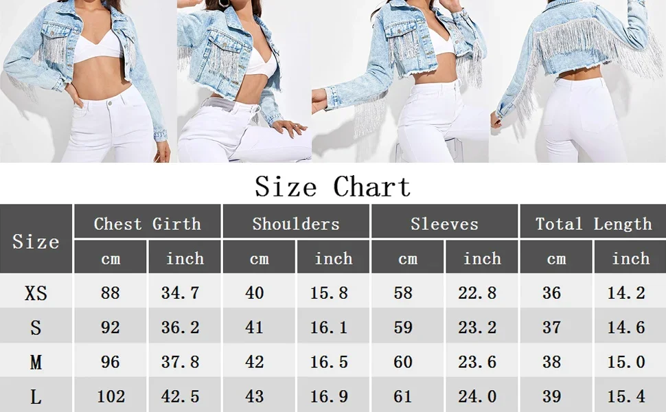 women's cropped denim jacket