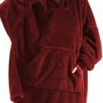 Cozy women’s oversized fleece hoodie blanket, Winter fleece blanket hoodie for women, oversized fleece hoodie, women's warm blanket hoodie