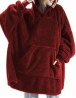 Cozy women’s oversized fleece hoodie blanket, Winter fleece blanket hoodie for women, oversized fleece hoodie, women's warm blanket hoodie